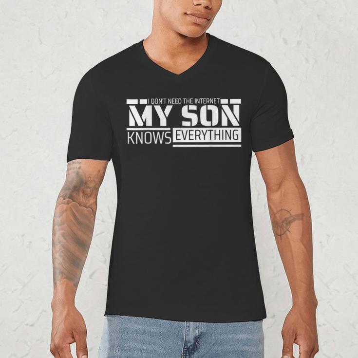 Dad Shirt From Son Men Fathers Day Dad Men's V-Neck T-Shirt Dad Shirt From Son Men Fathers Day Dad Men's V-Neck T-Shirt