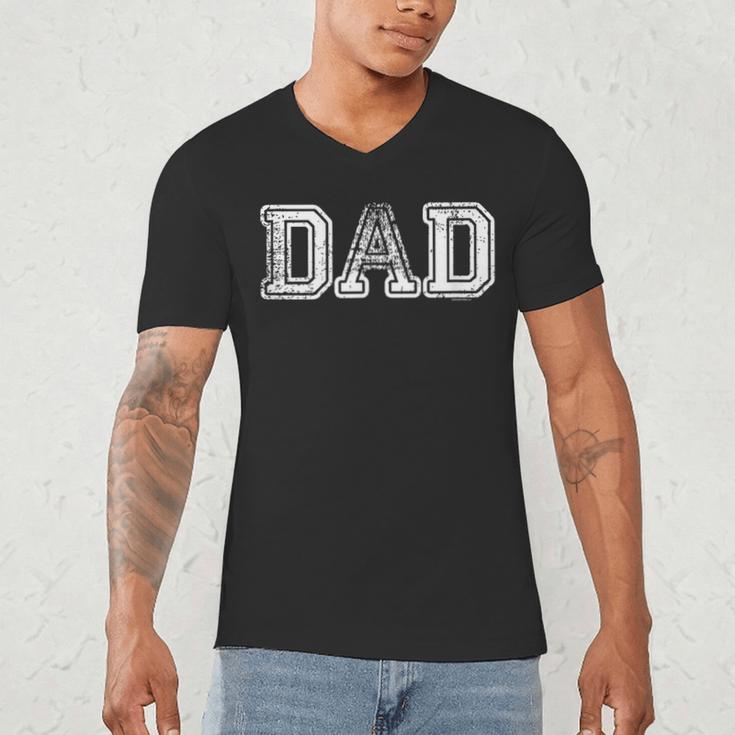 Dad Shirts For Dad Vintage Dad Idea Fathers Day Fun Men's V-Neck T-Shirt