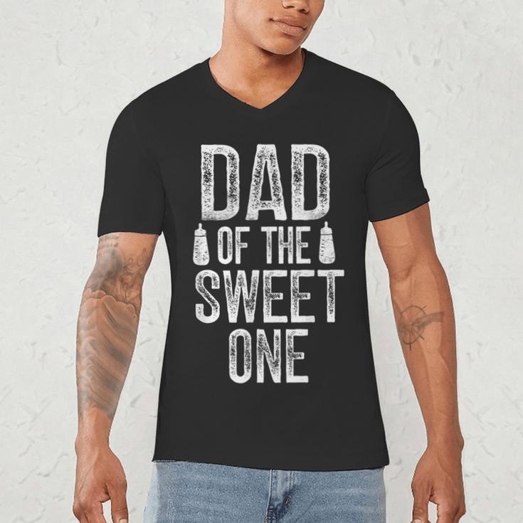 Dad Of The Sweet One Father's Day Daddy Men's V-Neck T-Shirt