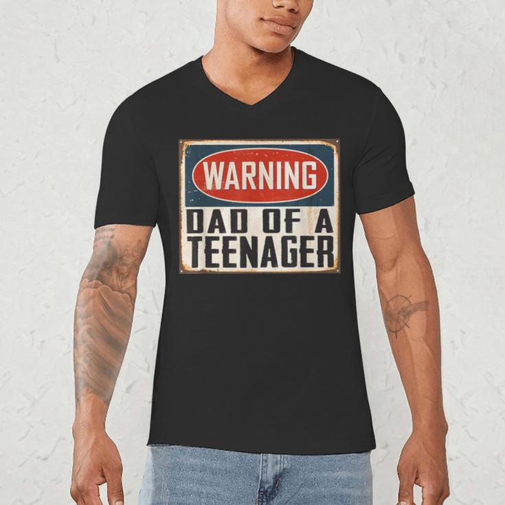 Dad Of a Teenager Official Teenager Matching Men's V-Neck T-Shirt