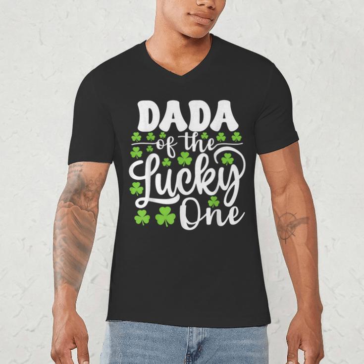 Dada Of The Lucky One First Birthday St Patrick's Day Men's V-Neck T-Shirt