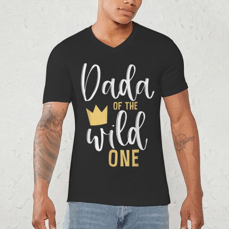 Dada Of The Wild One Shirt 1st Birthday First Thing Dad Tee Men's V-Neck T-Shirt