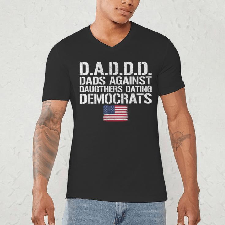 Daddd Shirt Dads Against Daughters Dating Democrats Men's V-Neck T-Shirt