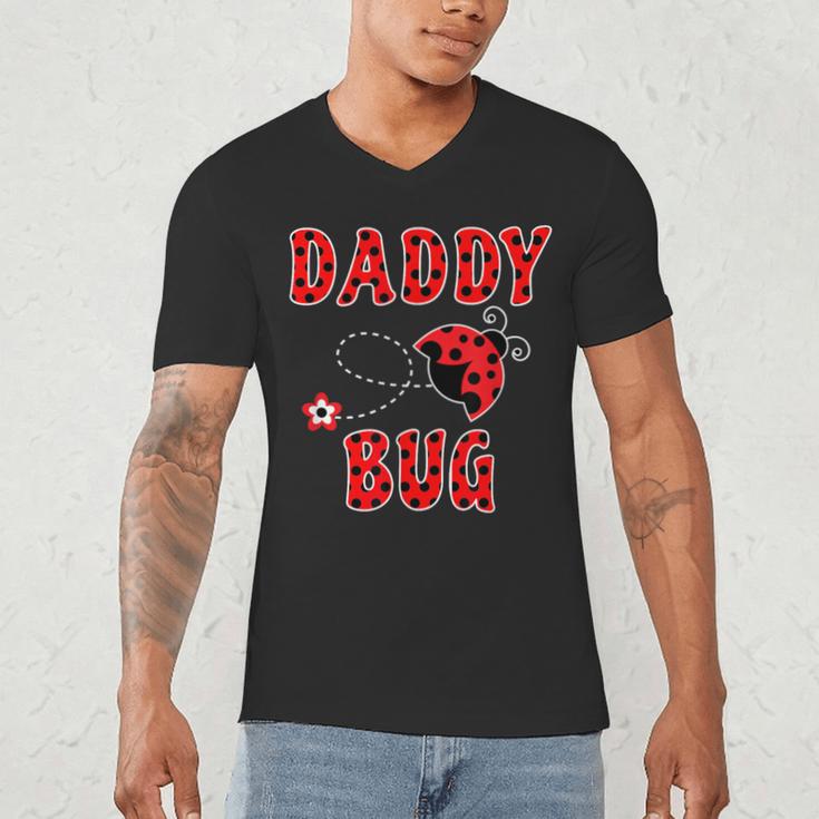 Daddy Bug Ladybug Dad Men's V-Neck T-Shirt