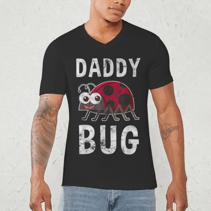 Daddy Bug Ladybug Lover Cute Dad Small Men's V-Neck T-Shirt