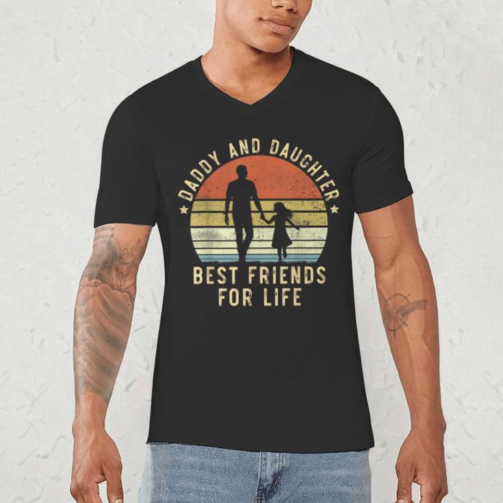 Daddy And Daughter Best Friends For Life Dad Father's Day Men's V-Neck T-Shirt