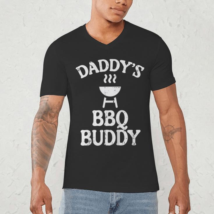 Daddys BBQ Buddy Cute Barbecue Family Match Boys Girls Kids Men's V-Neck T-Shirt