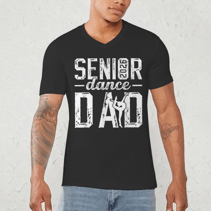 Dance Senior Dad Of A Senior Dancer Father 2026 Men's V-Neck T-Shirt Dance Senior Dad Of A Senior Dancer Father 2026 Men's V-Neck T-Shirt