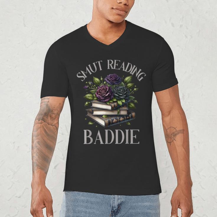 Dark Romance Reader Smutt Book Merch Spicy Books Smut Baddie Men's V-Neck T-Shirt Dark Romance Reader Smutt Book Merch Spicy Books Smut Baddie Men's V-Neck T-Shirt