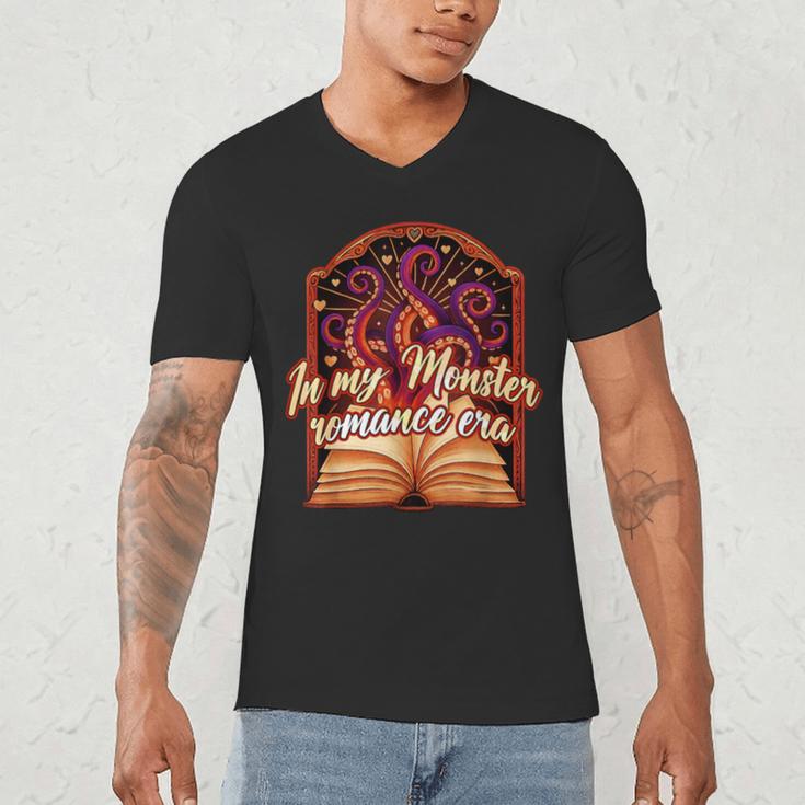 Dark Romance Smut Reader Spicy Book In My Monster Romance Men's V-Neck T-Shirt