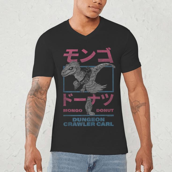 DCC Mongo And Donut Face-Off With Kanji Gamer Series Book Men's V-Neck T-Shirt