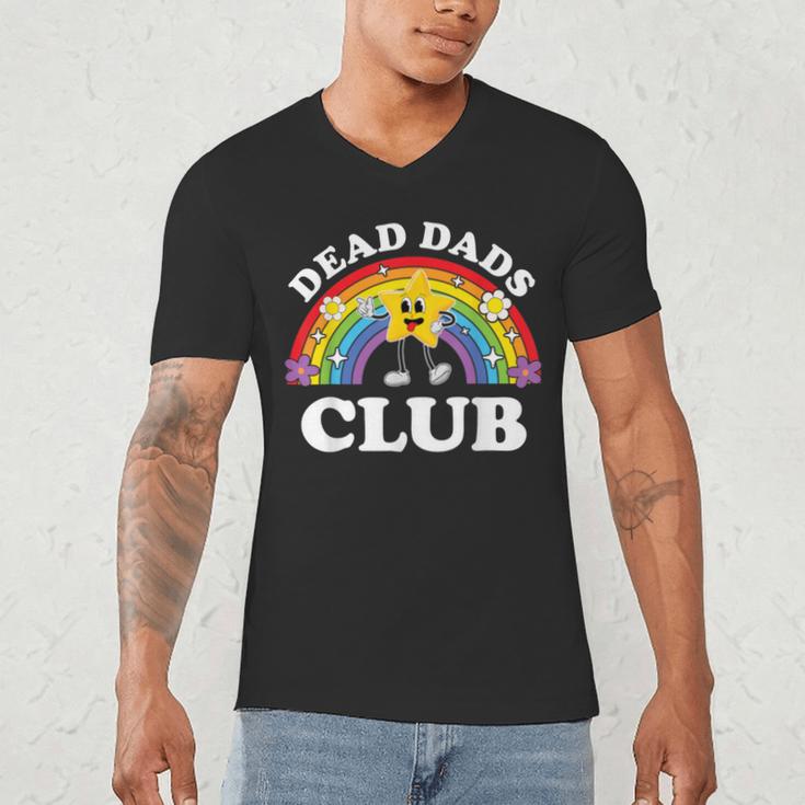 Dead Dads Club Inappropriate Cringe Adult Raunchy Men's V-Neck T-Shirt