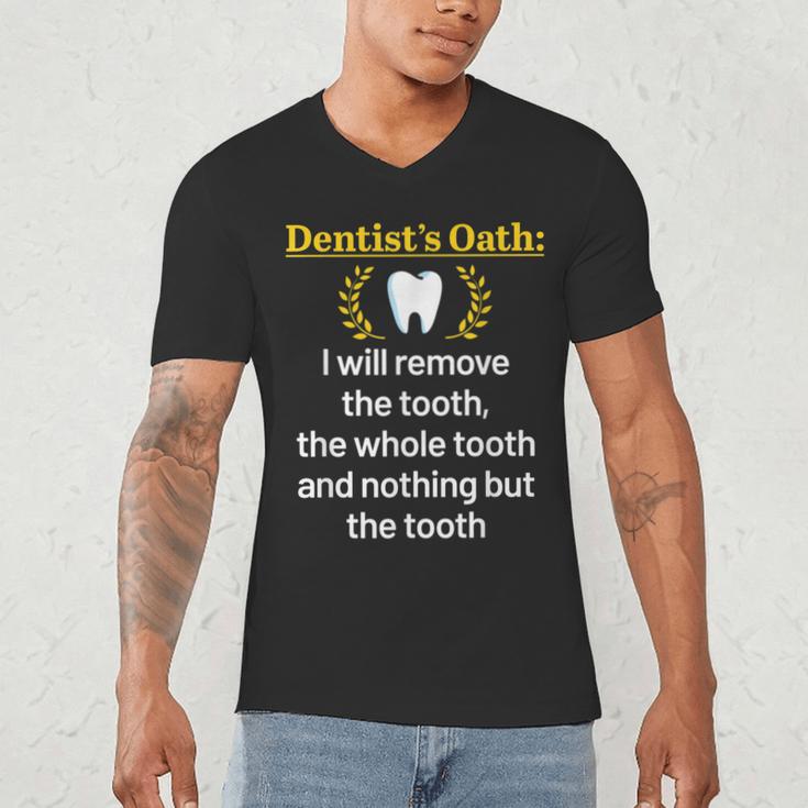 Dentist Dental School Graduation Tooth Oath Dentistry Men's V-Neck T-Shirt