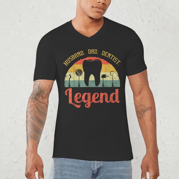 Dentist Dental Surgeon Dentistry Husband Dad Oral Hygiene Men's V-Neck T-Shirt