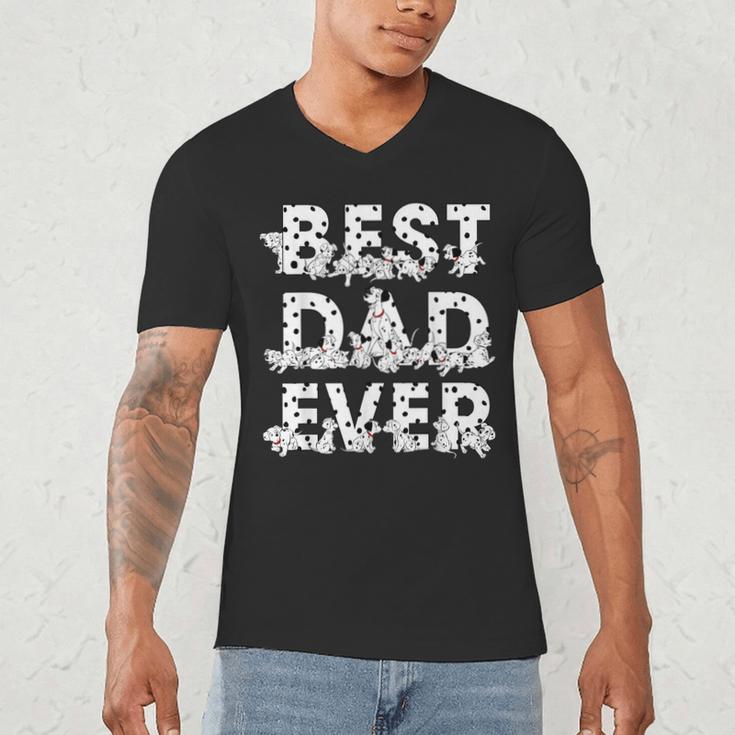 Disney 101 Dalmatians Best Dad Ever Father's Day Men's V-Neck T-Shirt Disney 101 Dalmatians Best Dad Ever Father's Day Men's V-Neck T-Shirt