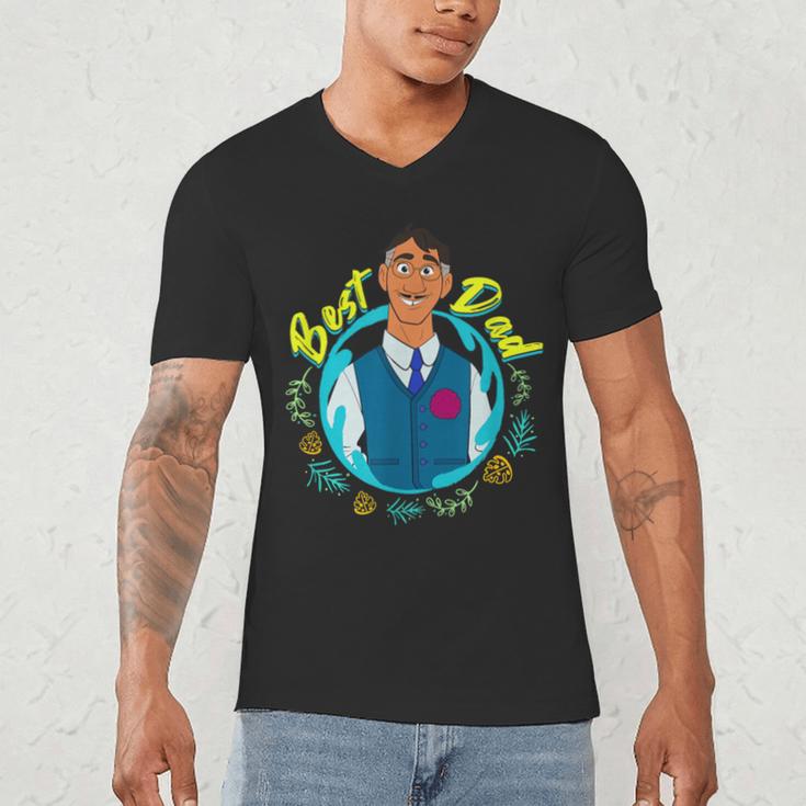 Disney Encanto Agustin Madrigal Best Dad Portrait Small Men's V-Neck T-Shirt