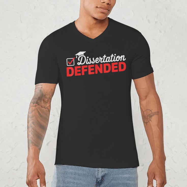 Dissertation Defended PhD Graduate PhD Graduation 2025 Men's V-Neck T-Shirt