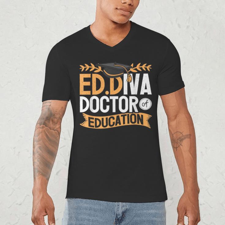 Doctor Of Education EdD Graduation ED Diva Men's V-Neck T-Shirt