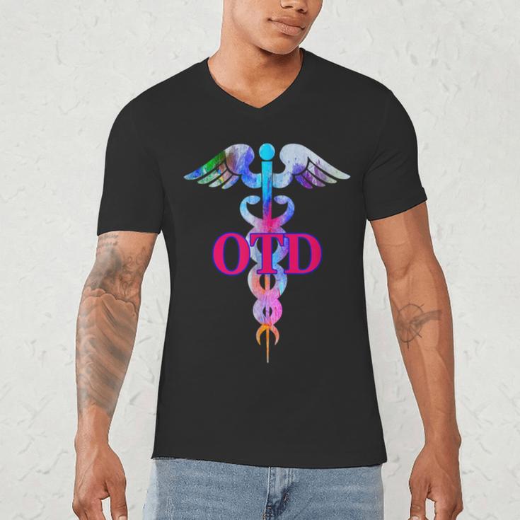 Doctor Of Occupational Therapy OTD Caduceus Graduation Men's V-Neck T-Shirt