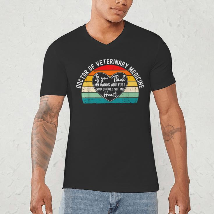 Doctor Of Veterinary Medicine DVM Graduation Appreciation Men's V-Neck T-Shirt