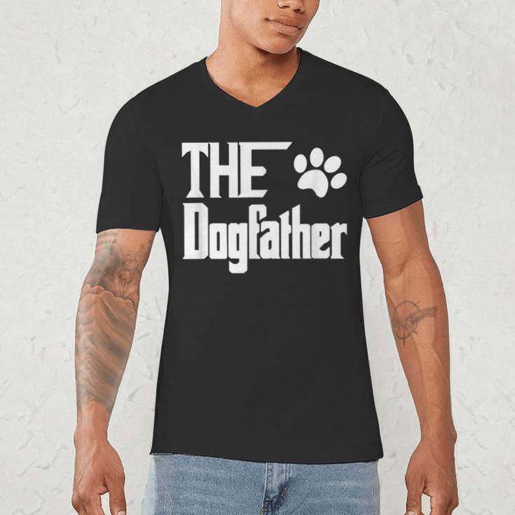 The Dogfather Dog Father Dad Men's V-Neck T-Shirt