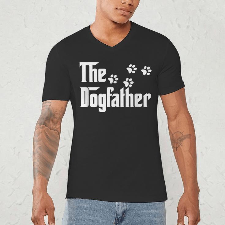 The DogfatherShirt Dad Dog Lover Men's V-Neck T-Shirt The DogfatherShirt Dad Dog Lover Men's V-Neck T-Shirt
