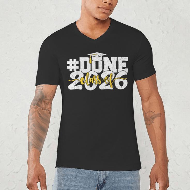Done Class Of 2026 Graduation 2026 Senior Graduate School Men's V-Neck T-Shirt