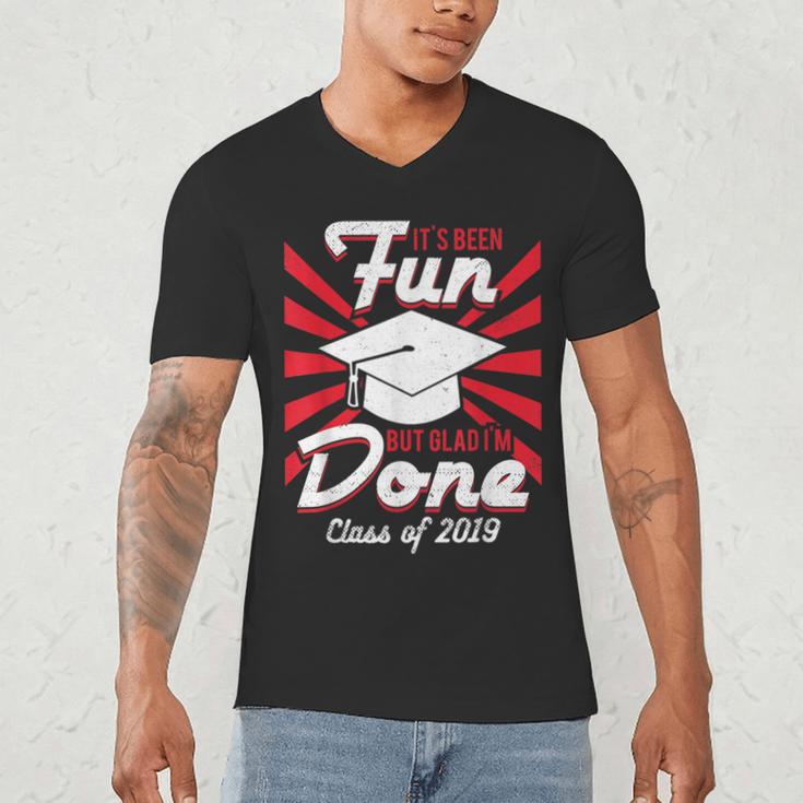 Im Done Graduating Class Of 2019 School GraduationShirt Men's V-Neck T-Shirt