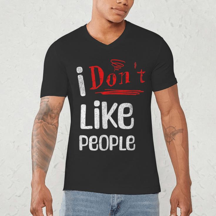 I Don't Like People Introvert Small Men's V-Neck T-Shirt I Don't Like People Introvert Small Men's V-Neck T-Shirt