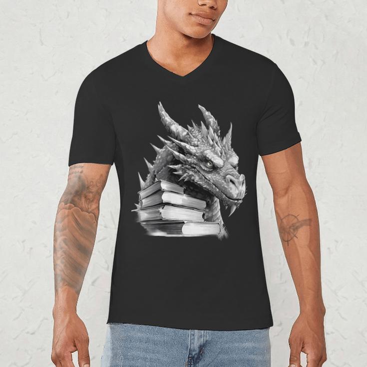 Dragon Book Men's V-Neck T-Shirt