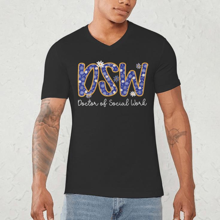 DSW Doctor Of Social Work Graduation DSW Graduate Men's V-Neck T-Shirt