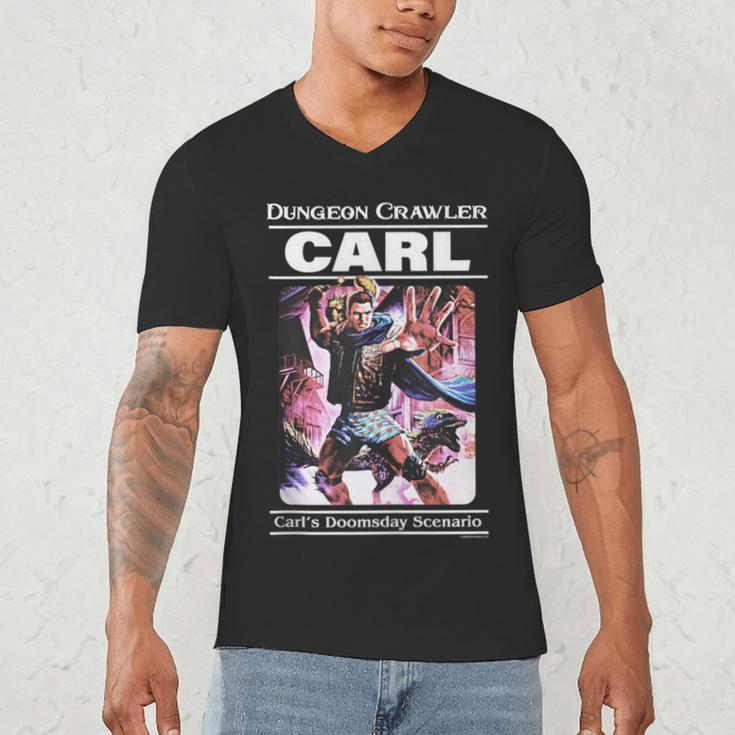 Dungeon Crawler Carl Vintage Paperback Illustration Book Men's V-Neck T-Shirt