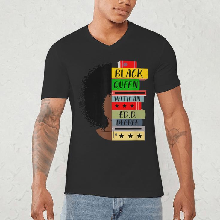 EdD Doctor Of Education Book Degree Doctorate Graduation Men's V-Neck T-Shirt