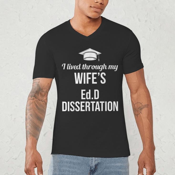 EDD Doctor Of Education EdD Wife Doctorate Graduation Men's V-Neck T-Shirt