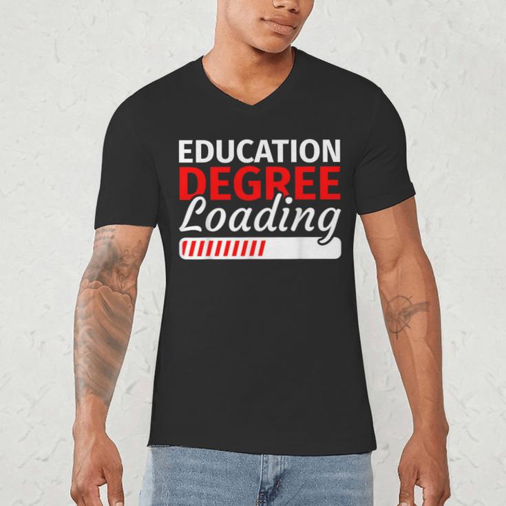 Education Major Shirts Teaching Degree Loading Graduation Men's V-Neck T-Shirt