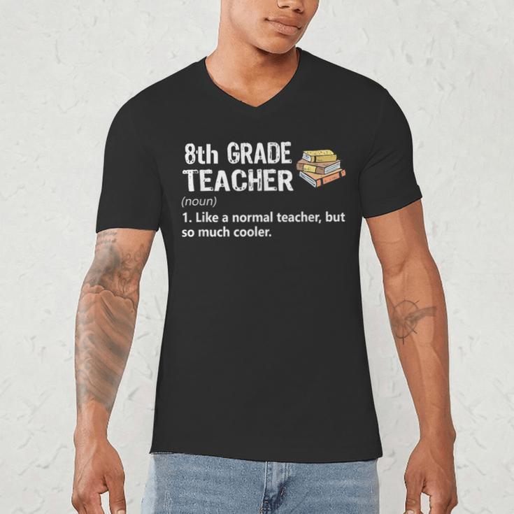 Eighth Grade Teacher Graduation Shirts Gifts Funny Saying Men's V-Neck T-Shirt