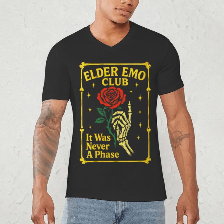 Elder Emo Club Emo Gothic Music Nostalgia Men's V-Neck T-Shirt