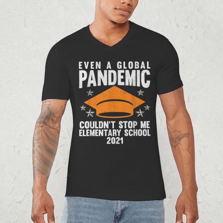 Elementary School 2021 Degree Graduation Graduate Men's V-Neck T-Shirt