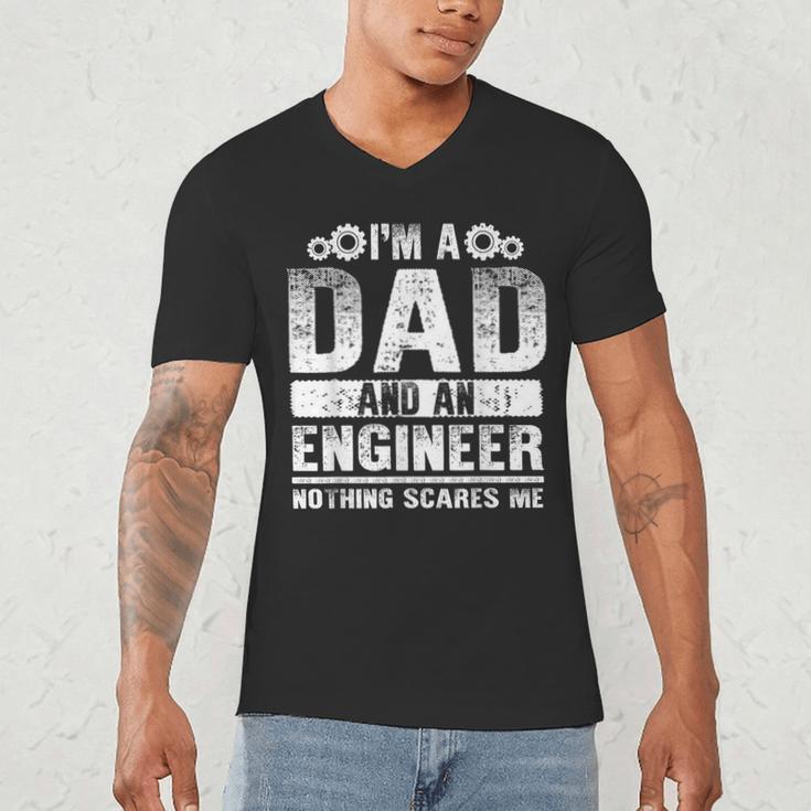Engineer Dad Art For Men Father Day Engineering Lovers Men's V-Neck T-Shirt Engineer Dad Art For Men Father Day Engineering Lovers Men's V-Neck T-Shirt