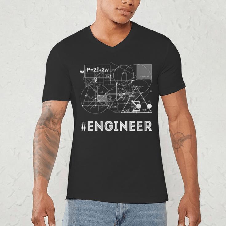 ENGINEER MATH COLLEGE GIFT IDEA GRADUATION T-SHIRT GRAPHIC Men's V-Neck T-Shirt