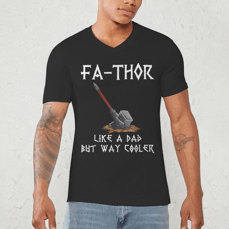FA-Thor Fathers Day Tshirt Dad Father Men's V-Neck T-Shirt