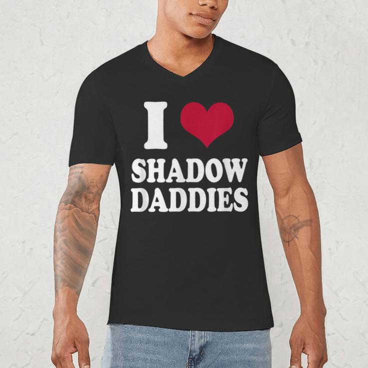 Fantasy Romantasy Book Lover I Love Heart Shadow Daddies Men's V-Neck T-Shirt