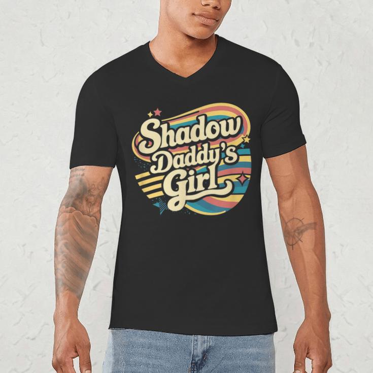 Fantasy Romantasy Book Retro Vintage Shadow Daddy Girl Men's V-Neck T-Shirt