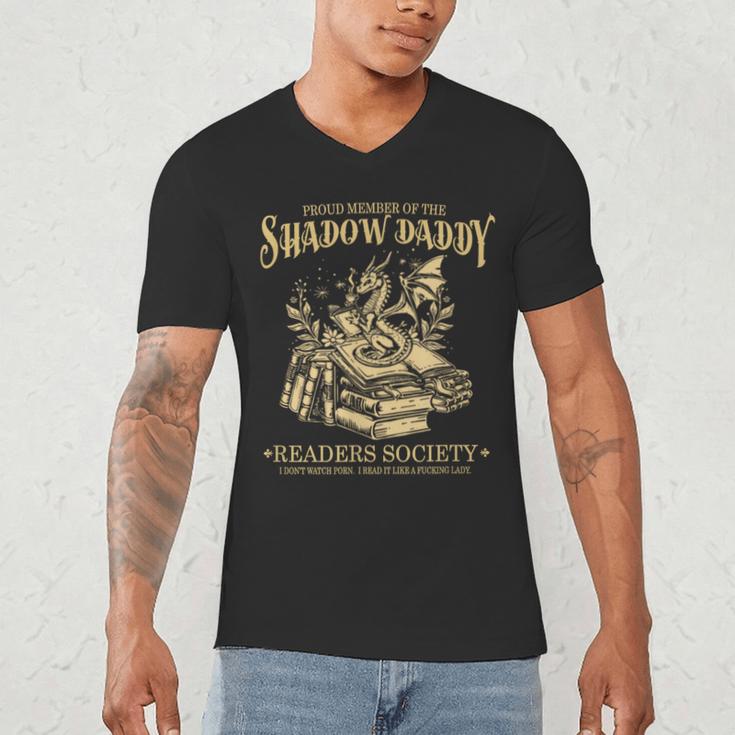 Fantasy Romantasy Book Shadow Daddy Readers Society Men's V-Neck T-Shirt