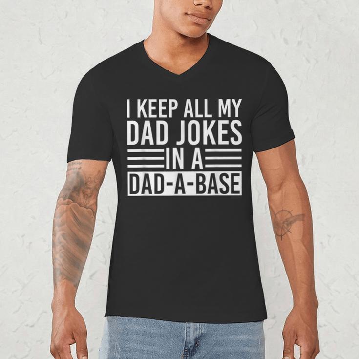 Father's Day Nerd Programmer Dad Jokes Men's V-Neck T-Shirt