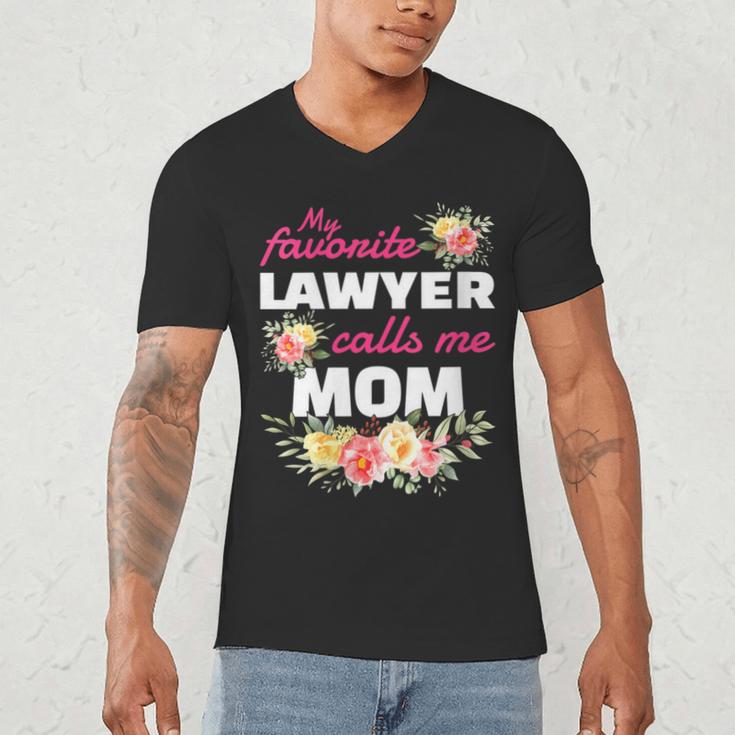My Favorite Lawyer Calls Me Mom Graduation Men's V-Neck T-Shirt