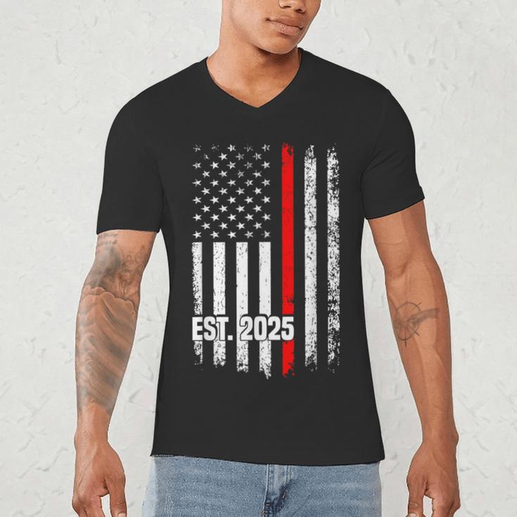 Fire Academy Survivor Firemen Fire School Graduation Men's V-Neck T-Shirt
