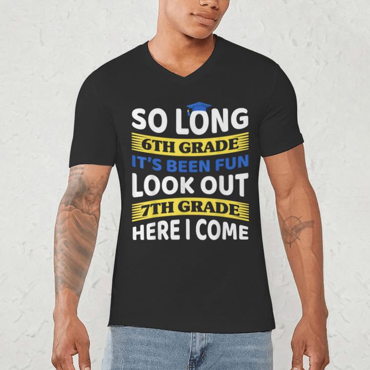 First Day School 7th Grade 6th Grade Graduation Men's V-Neck T-Shirt