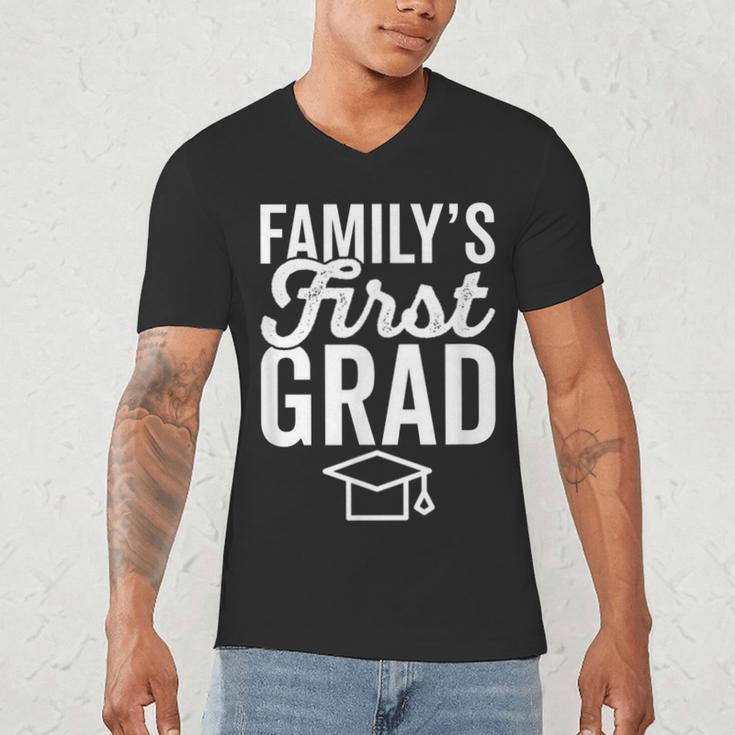 First In Family To Graduate College 2018 Graduation Men's V-Neck T-Shirt