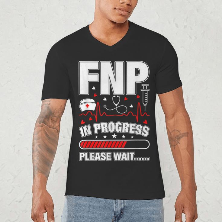 FNP In Progress Graduation Family Nurse Practitioner Men's V-Neck T-Shirt
